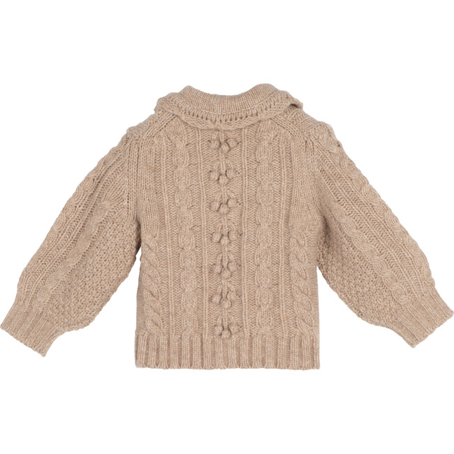 Baby Annie Cardigan, Oatmeal - Sweaters - 2