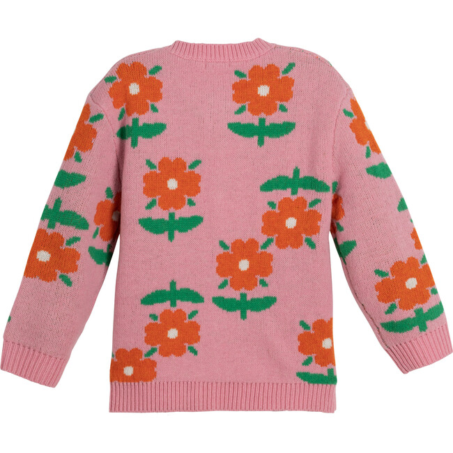 Ashley Cardigan, Dusty Pink Floral - Sweaters - 3