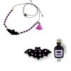 Starry Bat Beaded Necklace Bundle, Black - Mixed Accessories Set - 1 - thumbnail