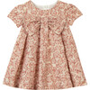 Taffeta Baby Dress, Antique Pink - Dresses - 1 - thumbnail