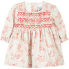 Rosewood Flannel Smocked Dress, Pink - Dresses - 1 - thumbnail