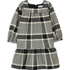 Retro Houndstooth Cotton-Blend Dress, Black - Dresses - 1 - thumbnail