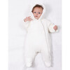Corduroy Faux-Fur Lined Onesie, White - Onesies - 2