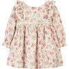 Romantic Floral & Vintage Lace Dress, Pink - Dresses - 1 - thumbnail