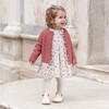 Romantic Floral & Vintage Lace Dress, Pink - Dresses - 2