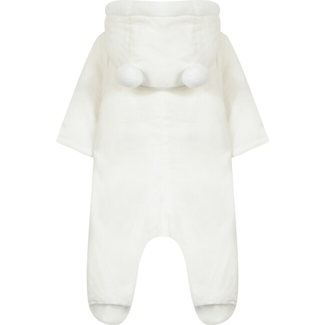 Corduroy Faux-Fur Lined Onesie, White - Onesies - 4