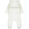 Corduroy Faux-Fur Lined Onesie, White - Onesies - 4