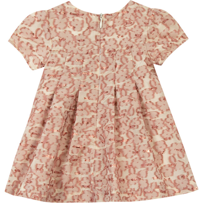 Taffeta Baby Dress, Antique Pink - Dresses - 4