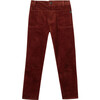 Corduroy Trousers, Dark Red - Pants - 1 - thumbnail