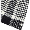Retro Houndstooth Cotton-Blend Dress, Black - Dresses - 3