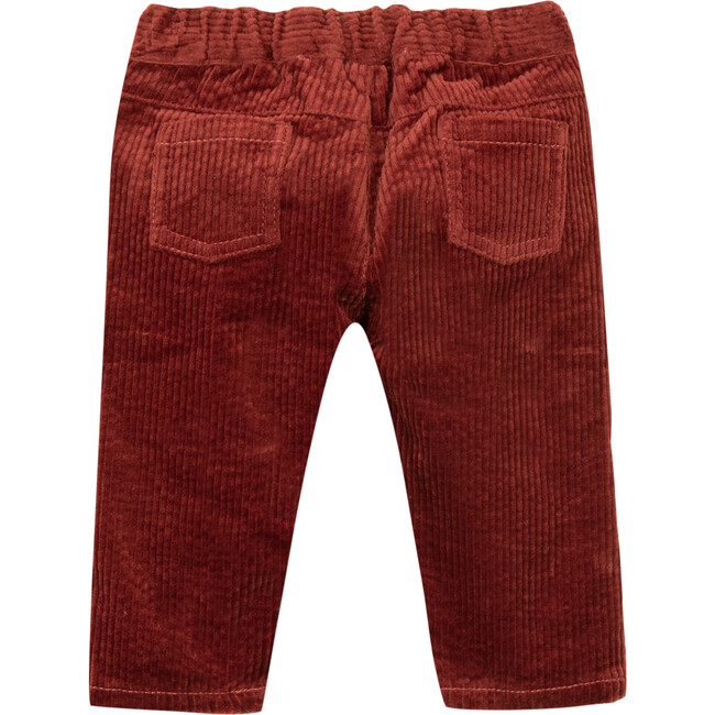 Corduroy Baby Trousers, Dark Red
