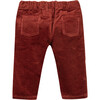 Corduroy Baby Trousers, Dark Red - Pants - 2