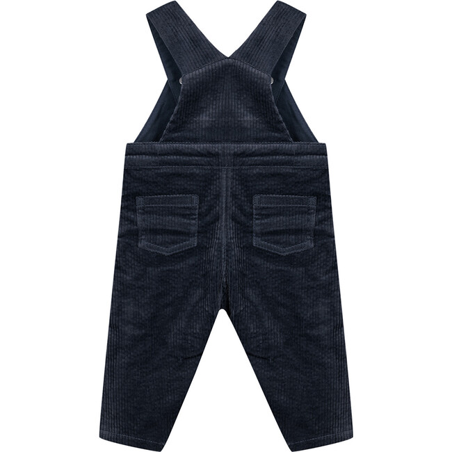 Corduroy Overalls, Navy - Rompers - 2
