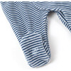 Striped Velour Pajamas, Sky Blue - Pajamas - 6