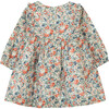 Liberty Print Smocked Baby Dress, Green - Dresses - 2