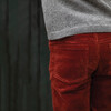 Corduroy Trousers, Dark Red - Pants - 5