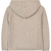 Cable Knit Hoodie Sweater, Oatmeal - Cardigans - 3