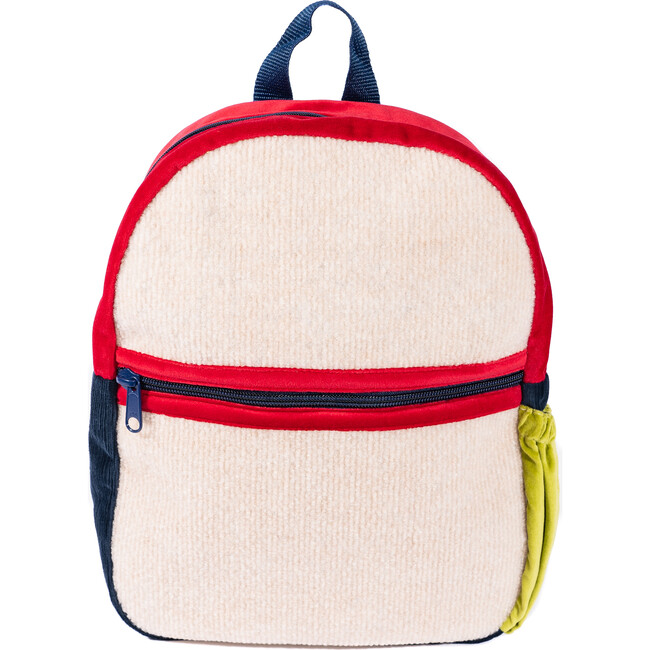Hook & Loop Kid's Backpack, Beach/Red - Backpacks - 1