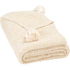 Mari Throw Blanket, Beige - Throws - 1 - thumbnail