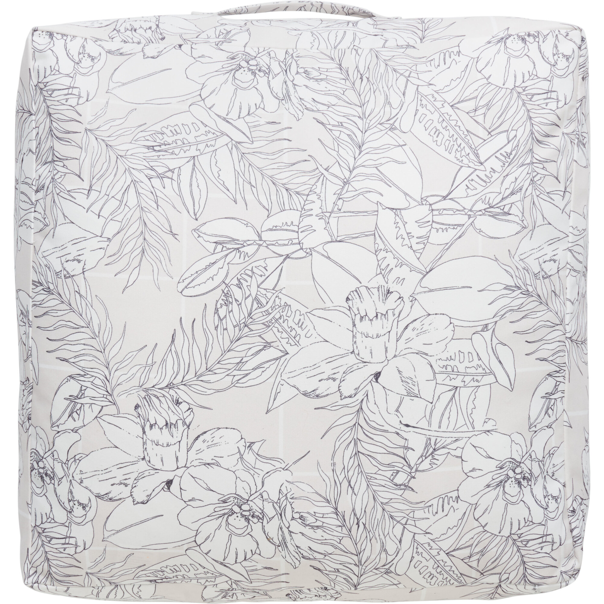 Matlea Floor Pillow, Beige - Pillows - 1