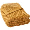 Larza Throw Blanket, Yellow - Throws - 1 - thumbnail