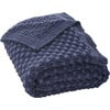 Larza Throw Blanket, Blue - Throws - 1 - thumbnail