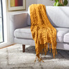 Delena Throw Blanket, Yellow - Throws - 2