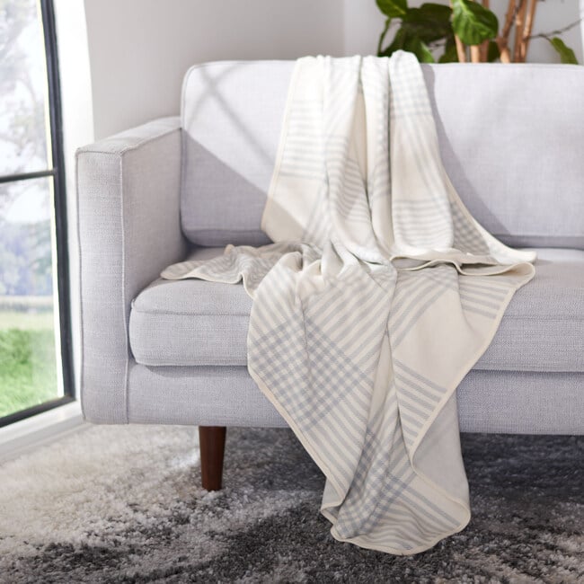 Denita Throw Blanket, Grey - Throws - 2