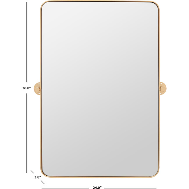 Delinah Mirror, Brown - Mirrors - 3