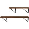 Banria Wall Shelf, Brown - Wall Décor - 1 - thumbnail