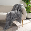 Adalina Throw Blanket, Grey - Throws - 2
