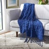 Delena Throw Blanket, Blue - Throws - 2