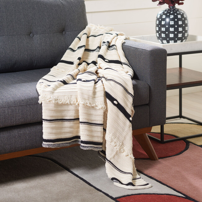 Calyx Throw Blanket, Beige