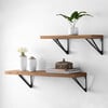 Banria Wall Shelf, Brown - Wall Décor - 2