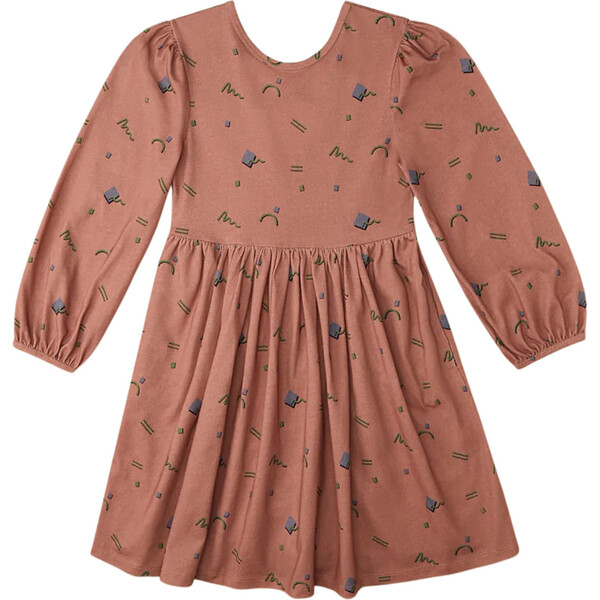 Stamp Print Dress, Cedar Wood The Sunday Collective Dresses