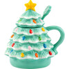Lidded Nostalgic Tree Mug with Spoon, Seafoam - Tableware - 1 - thumbnail