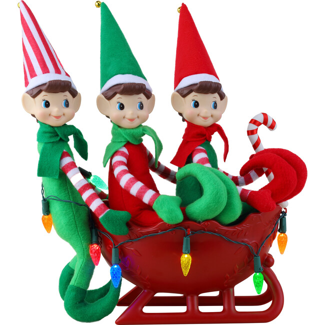 Tabletop Elves in Sleigh - Accents - 1