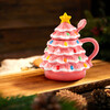 Lidded Nostalgic Tree Mug with Spoon, Pink - Tableware - 2