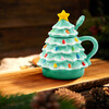 Lidded Nostalgic Tree Mug with Spoon, Seafoam - Tableware - 2