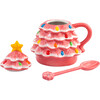 Lidded Nostalgic Tree Mug with Spoon, Pink - Tableware - 3