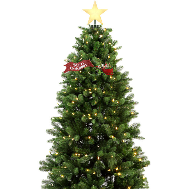 Animated Tree Topper, Elves in Sleigh - Tree Toppers - 3