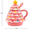 Lidded Nostalgic Tree Mug with Spoon, Pink - Tableware - 4