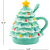 Lidded Nostalgic Tree Mug with Spoon, Seafoam - Tableware - 4