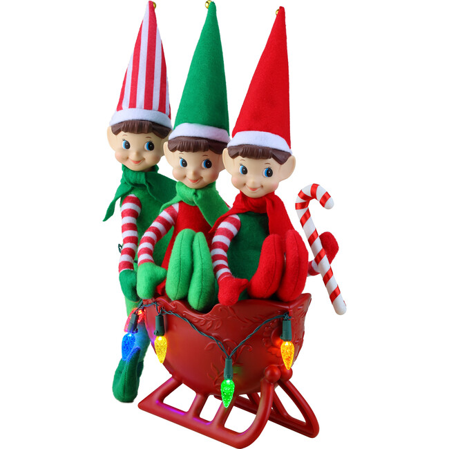 Tabletop Elves in Sleigh - Accents - 3