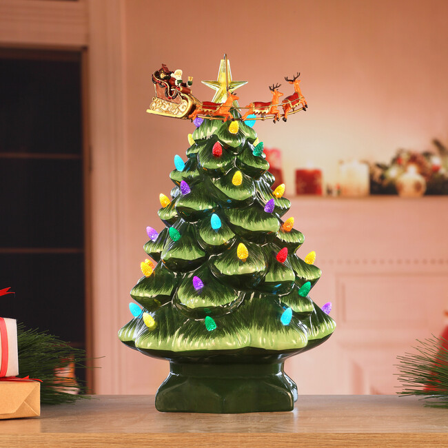 Animated Nostalgic Tree, Santa's Sleigh
