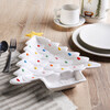 Tree Platter with Dip Section, White - Accents - 2