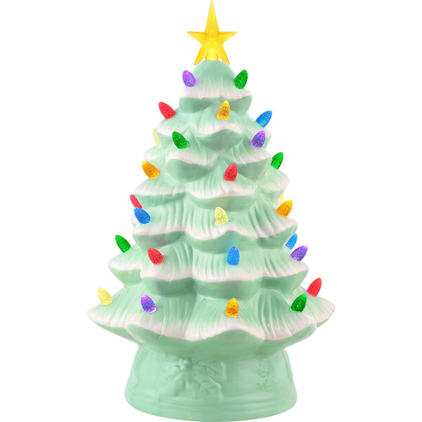 Nostalgic Christmas Tree, Seafoam - Mr. Christmas Nutcrackers & Accents ...