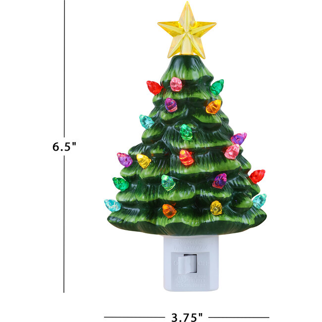 Nostalgic Tree Nightlight, Green - Accents - 3