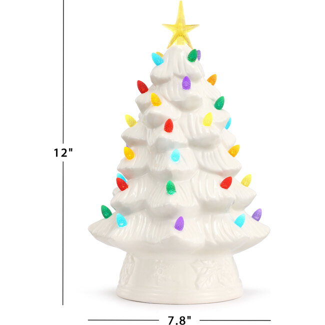 Nostalgic Christmas Tree, White - Accents - 3