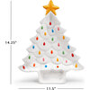 Tree Platter with Dip Section, White - Accents - 4